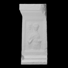 funerary altar scan man relief 3d print model - Mito3D