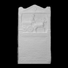 funerary stele caius iulius crescens scan man relief 3d print model - Mito3D