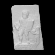 gladiator lupercus scan man relief 3d print model - Mito3D