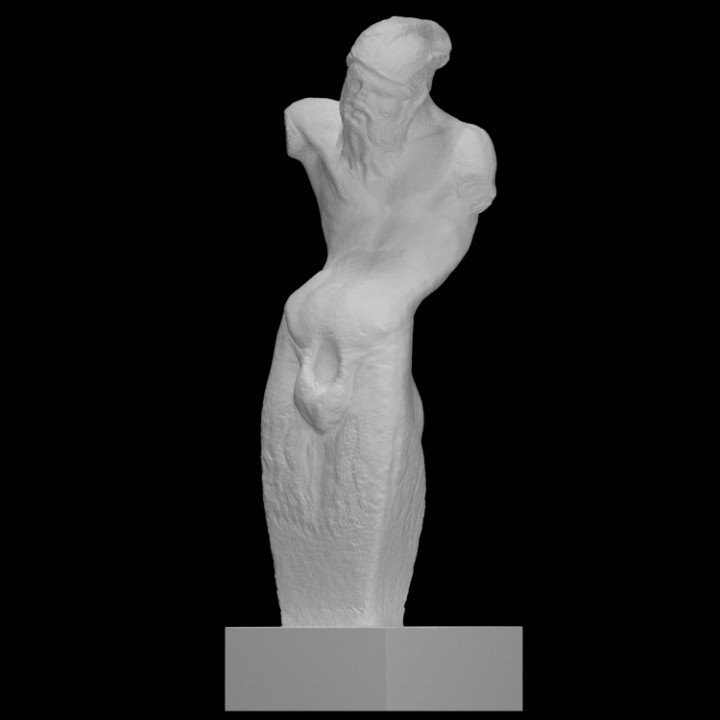 Herm Priapus Scan Körper halber 3D print model - Mito3D