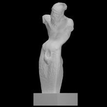 herm príapo escanear cuerpo medio 3d print model - Mito3D