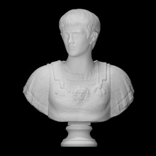 caligula analyse buste homme demi corps 3d print model - Mito3D