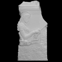frammento tomba stele scansione 3d print model - Mito3D