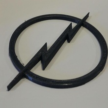 destello logo ventilador Arte logotipo flash relámpago 3d print model - Mito3D