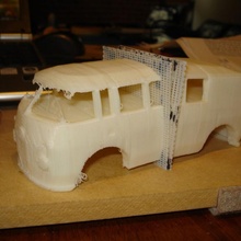 'les autobus' vw autobus pinède Derby voiture jouets Jeux makerbot jouet modèle croquis fave derby 3d print model - Mito3D