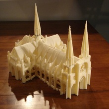 gótico catedral jugar conjunto educación 3d asombroso arquitectura edificio makerbot modelo rompecabezas juguete juego Fushigi favorito dwdd 3d print model - Mito3D