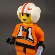 Lucas Skywalker brinquedos jogos Lego minifig rebelde 3d print model - Mito3D