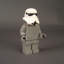 stormtrooper casque jouets Jeux minifig écrémé chapellerie 3d print model - Mito3D