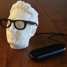 bre pettis parlando testa fan arte 3d makerbot brepettis parlante 3d print model - Mito3D