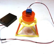 canalisé ventilateur tester supporter gadgets électronique 3d print model - Mito3D