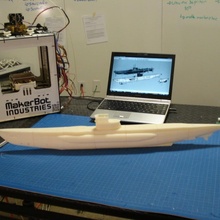 vasca bagno u boat giocattoli Giochi makerbot modello giocattolo sottomarino sperimentare 3d print model - Mito3D