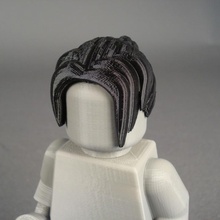sporty long hair toys & games minifig 3d print model - Mito3D
