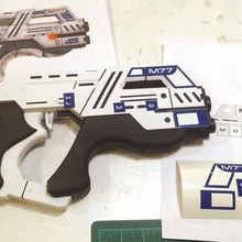 vinyl cut graphics mass pistol toys & games 3d print model - Mito3D