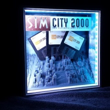 forzado perspectiva simcity 2000 sombra caja jardín sketchup neopixel prespectiva sim ciudad 3d print model - Mito3D