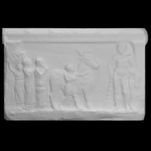 votive relief scan object fragment 3d print model - Mito3D