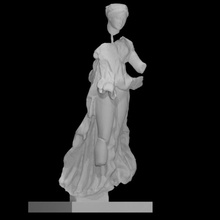 statuette Nike analyse femelle corps 3d print model - Mito3D