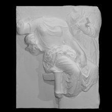 grave relief scan figure goddess jewellery 3d print model - Mito3D