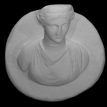 bust woman scan female head halfbody 3d print model - Mito3D