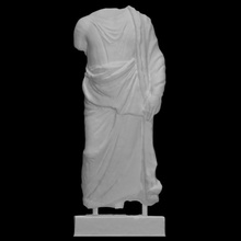 statue asklepios scan fullbody nohead 3d print model - Mito3D