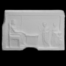 votive relief shape temple scan table 3d print model - Mito3D