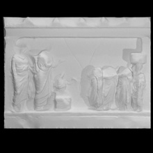 votive relief shape templple scan temple 3d print model - Mito3D