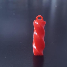 ruby pendant jewellery 3d print model - Mito3D