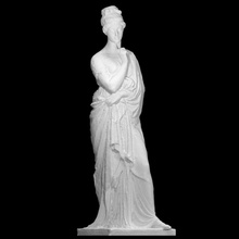maria Fjodorovna Barjatinskaja Varredura lindo clássico real escultura estátua mulher russo Itália 3dprint nobre 3dscan Princesa pano Thorvaldsen 3d print model - Mito3D