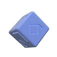 Friendshipcube cubo divertimento gioco braille binario amicizia visivo 22 bit intuitivo 3d print model - Mito3D