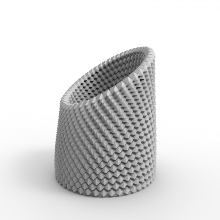 high profile rotary vase & garden 3D print model - Mito3D