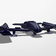 space fichter jet 3d print model - Mito3D