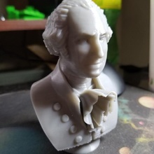 Washington büst Eğitim heykel Devlet Başkanı 3d print model - Mito3D