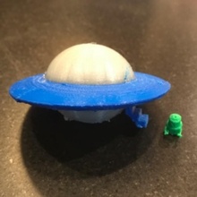 ufo toys & games alien scifi vectary 3d print model - Mito3D