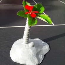 Palme Vase Garten 3d print model - Mito3D