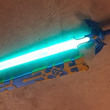 glowing master sword remix props & cosplay 3d print model - Mito3D