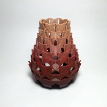 arrayed pattern vase & garden 3d print model - Mito3D
