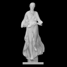 estatuilla nike escanear mujer medio cuerpo 3d print model - Mito3D