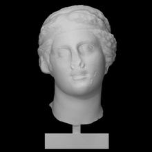 hembra cabeza escanear medio cuerpo 3d print model - Mito3D