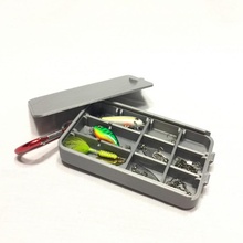 bolsillo caja anzuelos jardín cámping envase pescar almacenamiento organizador pequeñas partes 3d print model - Mito3D
