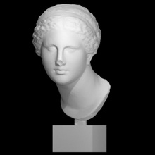venus martres scan bust goddess head roman sculpture woman copy 3d print model - Mito3D
