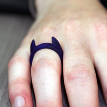 bat-ring jewellery 3d print model - Mito3D