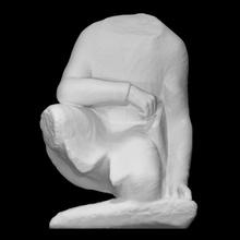 funerary statue scythian scan man halfbody 3d print model - Mito3D
