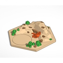 landscape - brick board games catan settler settlerofcatan 3d print model - Mito3D