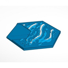 Landschaft Hafen Wasser Tafel Spiele catan Siedler Catan 3d print model - Mito3D