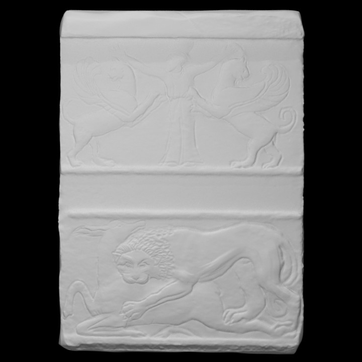 relief plaque scan 3D print model - Mito3D