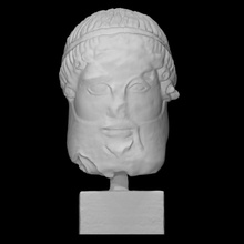 head mature dionysus scan man halfbody 3d print model - Mito3D