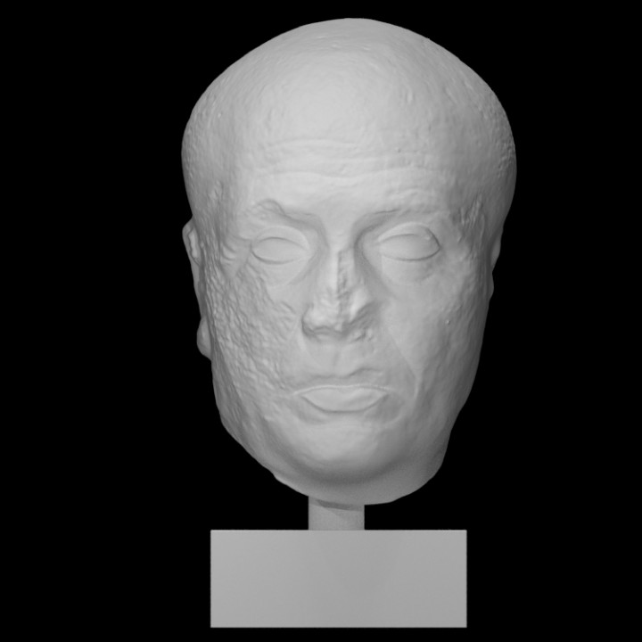 retrato cabeça maduro homem Varredura corpo 3D print model - Mito3D