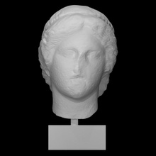 head artemis scan woman halfbody 3d print model - Mito3D
