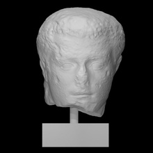 portrait tête empereur caligula analyse homme demi corps 3d print model - Mito3D