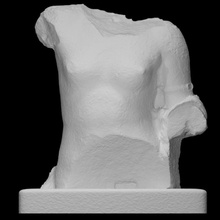 torse statue Aphrodite analyse demi corps 3d print model - Mito3D