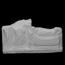 fragment votive relief scan 3d print model - Mito3D